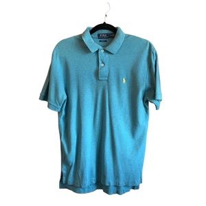 Polo Ralph Lauren 100% Cotton Teal Classic Fit Shirt Mens Size Small Preppy